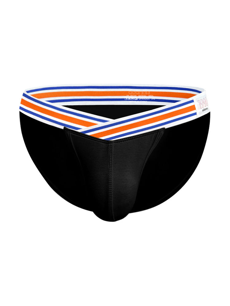 2-pack Men's Striped V-waist High-cut Briefs