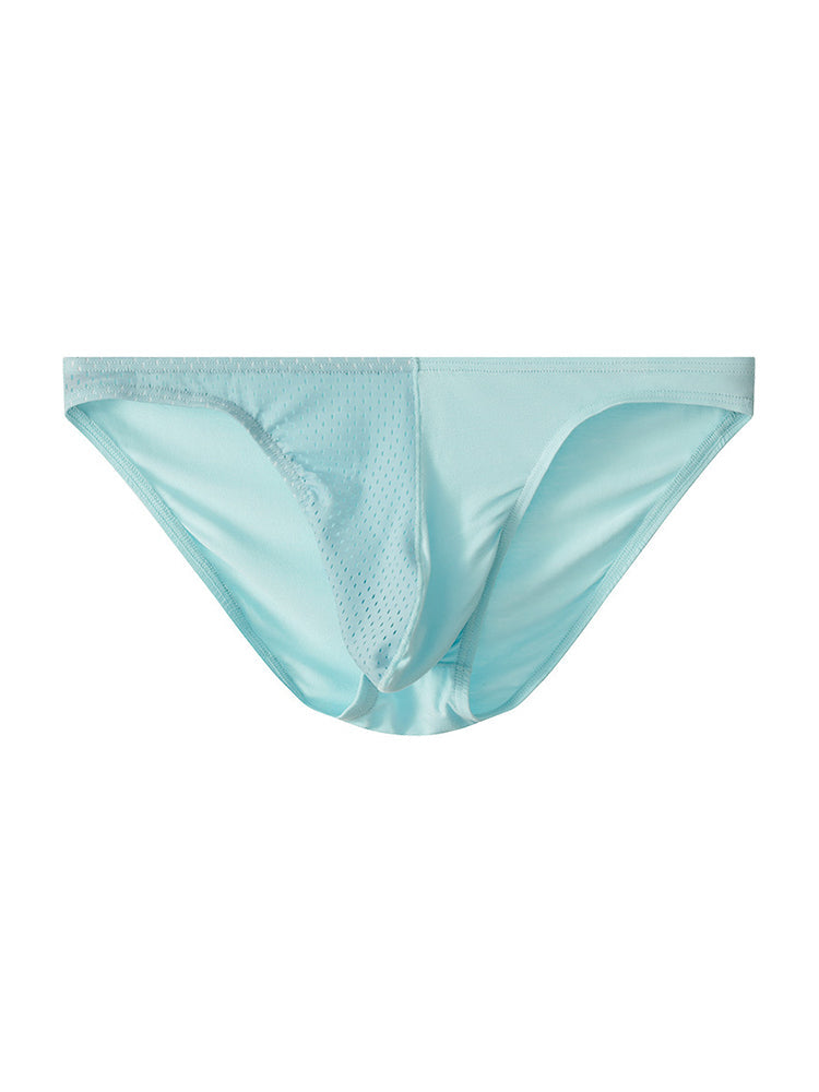 3 Pack Men's Mesh Sexy Low Waist Big Pouch Briefs