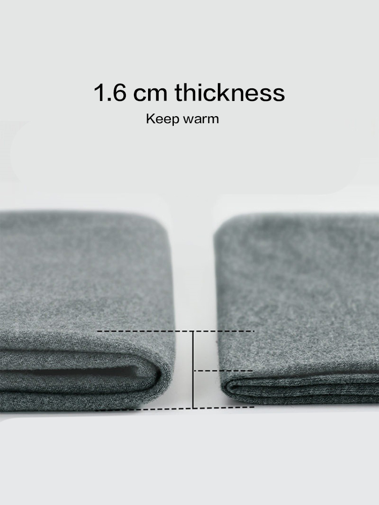 Men's High Waist Plus Fleece Cotton Warm Pants with with Fly