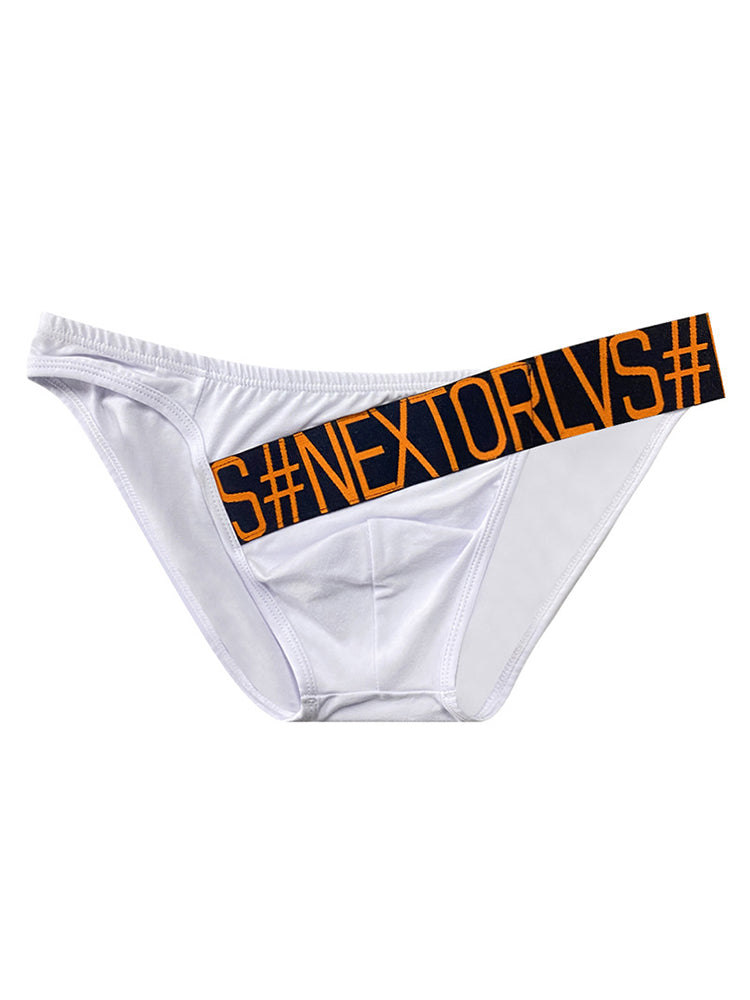 3 Pack Men's Low Rise Cotton Sexy Fashion U Convex Comfort Briefs