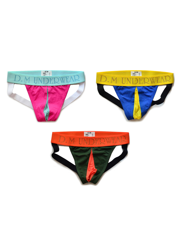 3 Pack Men's Sexy Transparent Mesh Netted Jockstrap