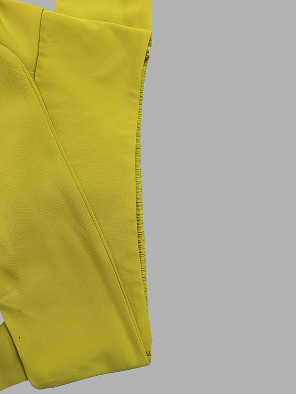 A-Line Loose Pockets Solid Color Split-Joint Tied Waist Skirts Bottoms