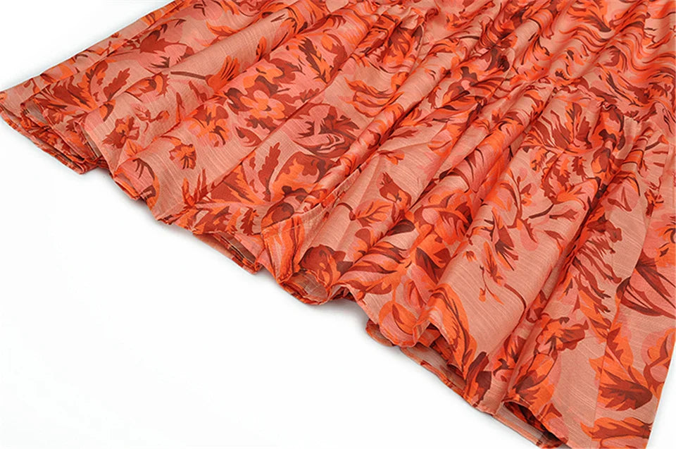 Georgette A-Line Maxi Dress