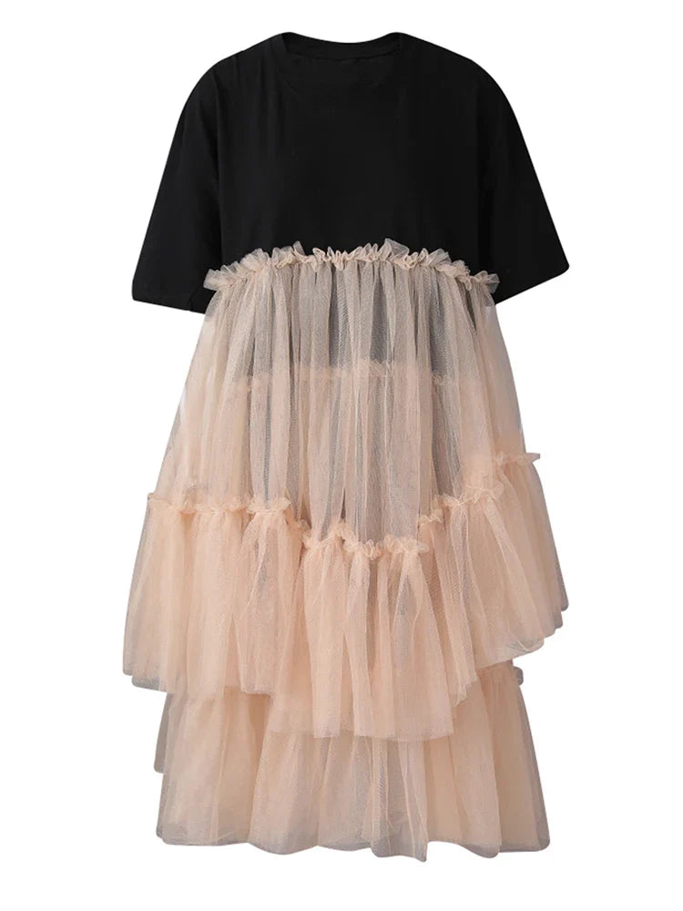 Luxury Mesh Ruffle Shirt