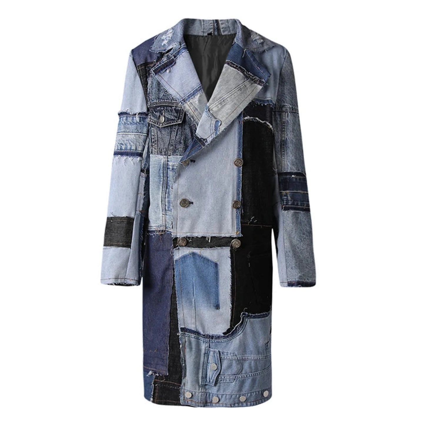 Women's Luxury Denim Trench Coat