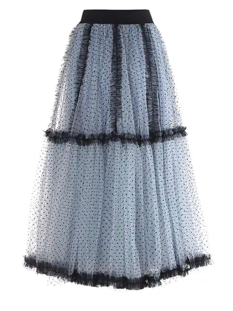 Luxe Tulle Midi Pull-On Skirt