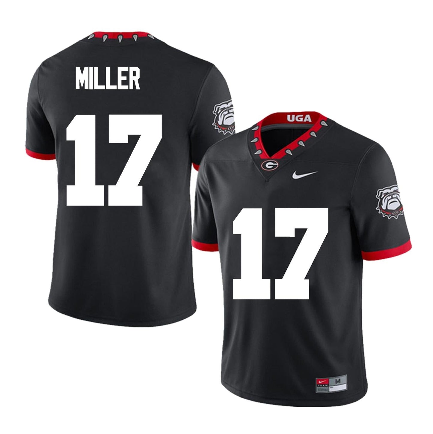 Men's #17 Jam Miller Georgia Bulldog College Football Jersey