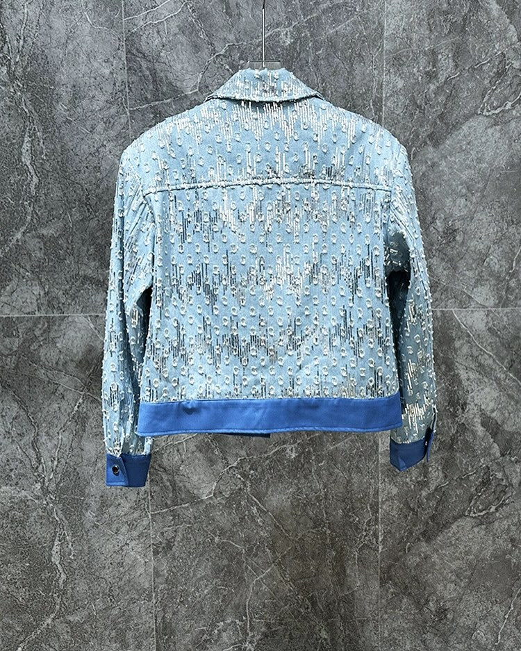Men's Embellished Denim Jacket