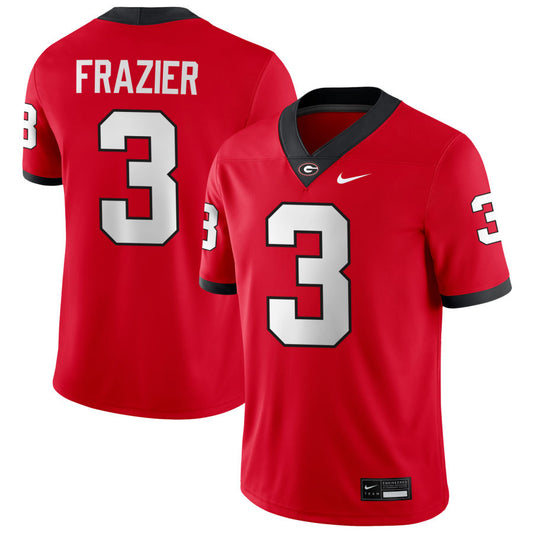Men’s #3 Nate Frazier Georgia Bulldogs Football Jersey