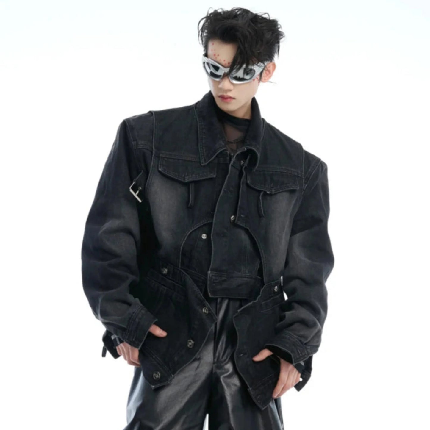 Men's Japanese Luxe Streetwear Denim Jacket