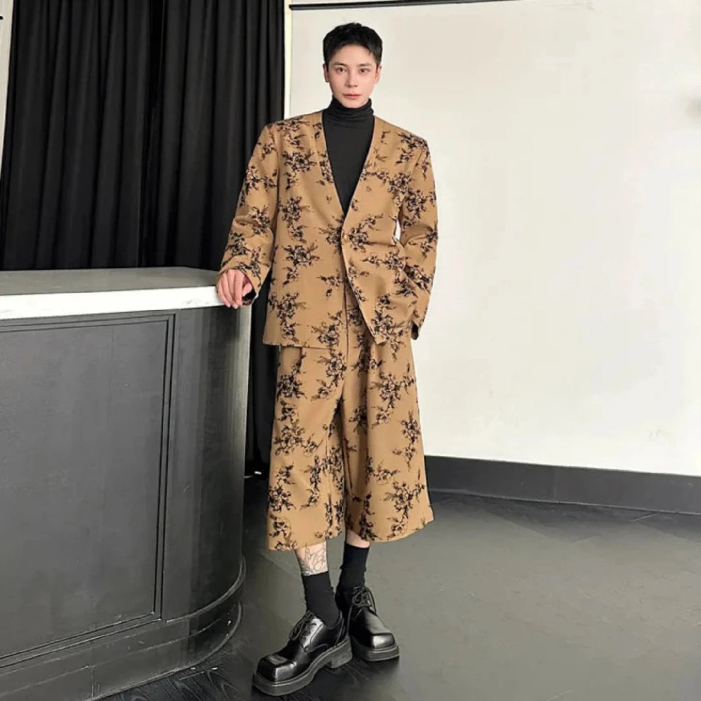 Men's Modern 2 Piece Oversized Suit Set
