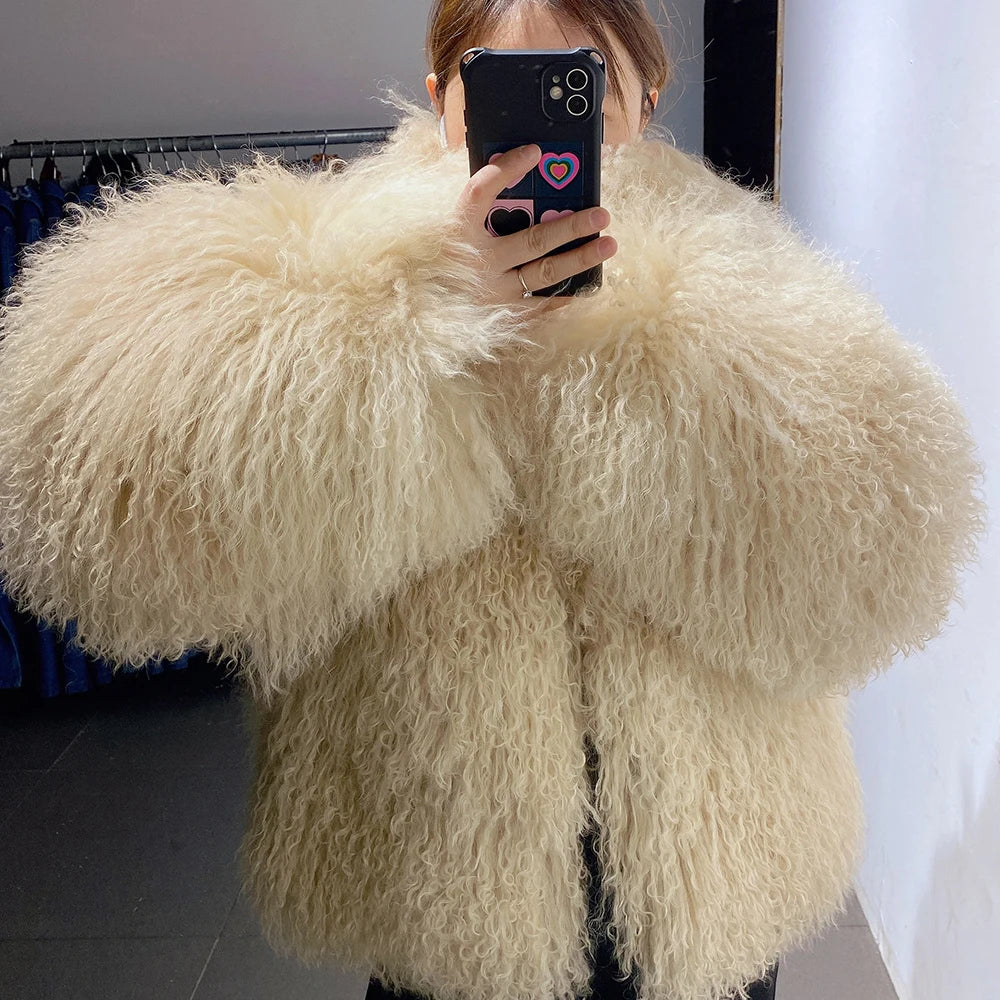 Authentic Luxurious Fluffy Fur Jacket