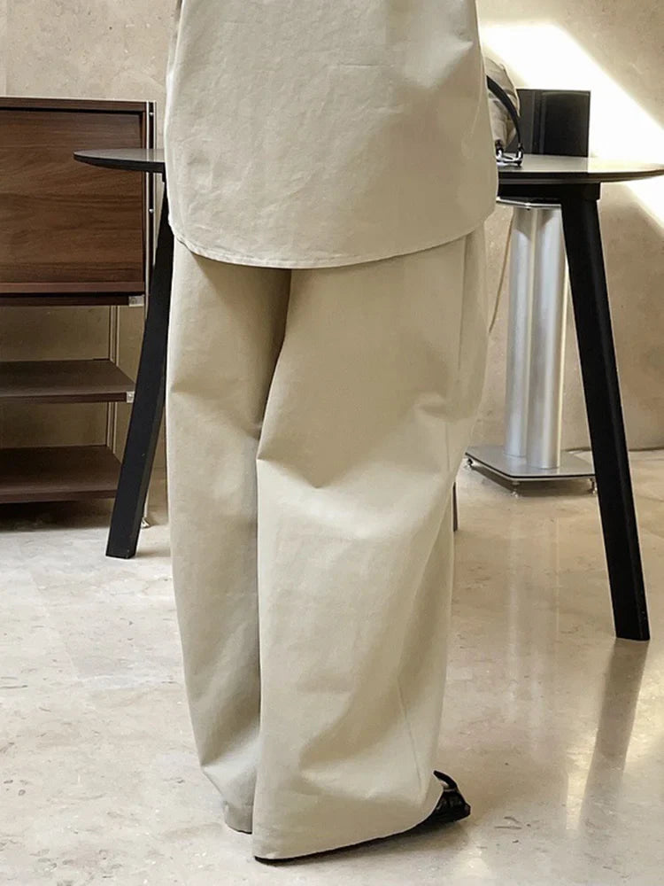 Women's London High-Waisted Wide Leg Trousers