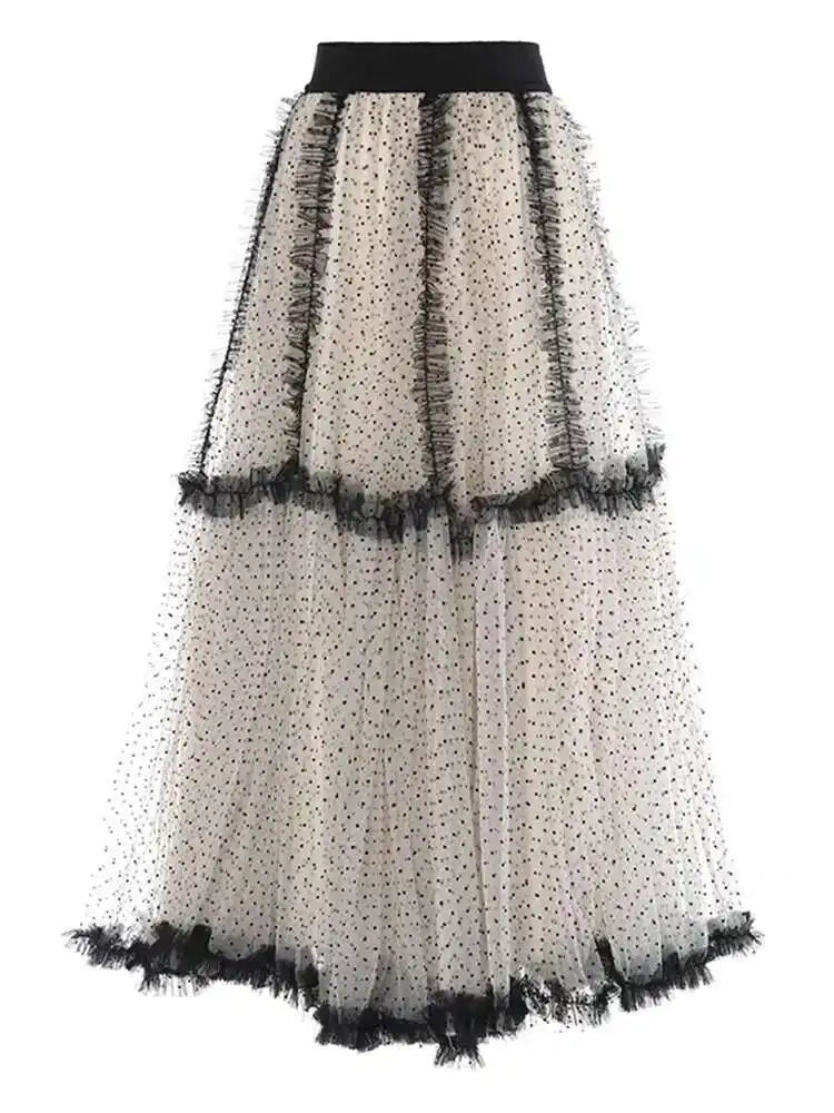 Luxe Tulle Midi Pull-On Skirt