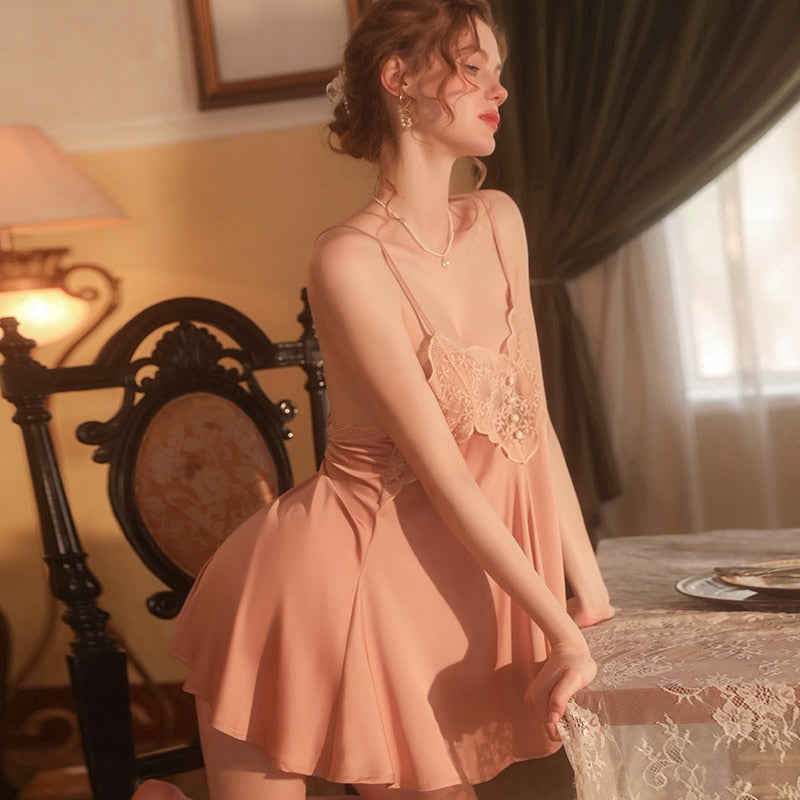 Hailey's Lace Nightdress & Robe