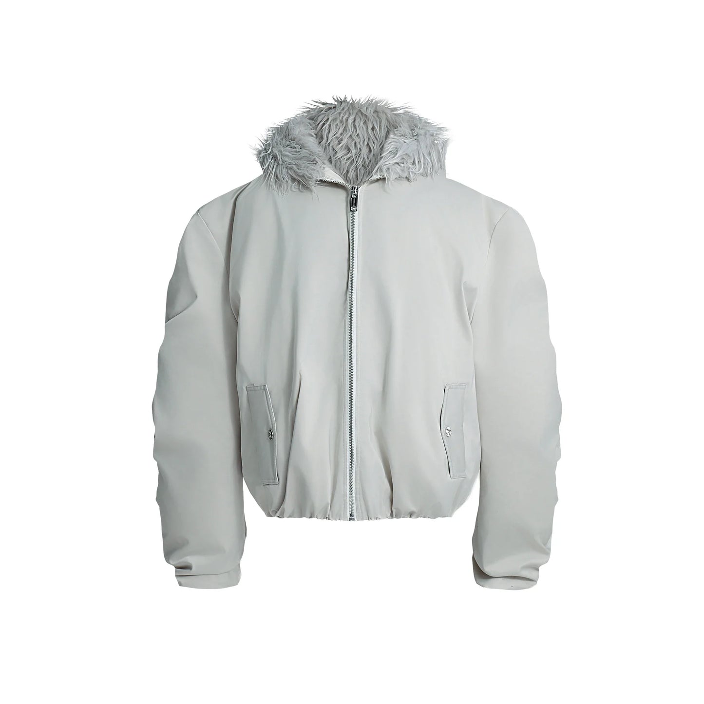 Men's Waterproof Faux Fur Hooded Jacket