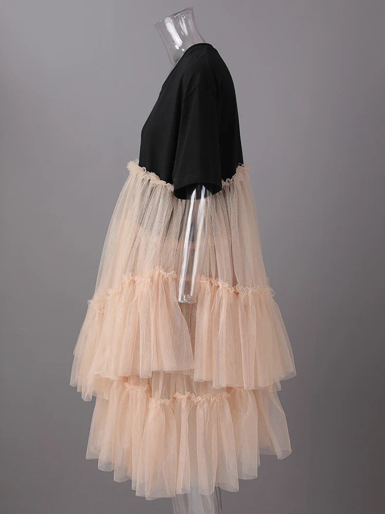 Luxury Mesh Ruffle Shirt