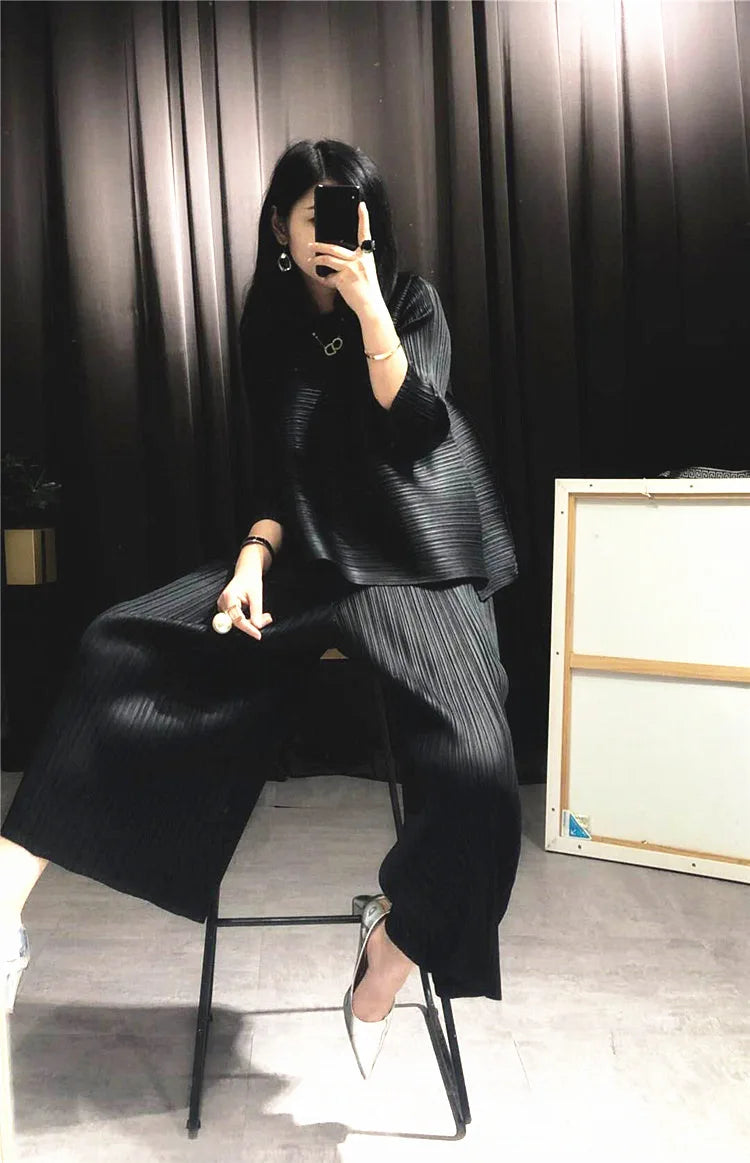 Elegant Truly Pleated Co-ord Set