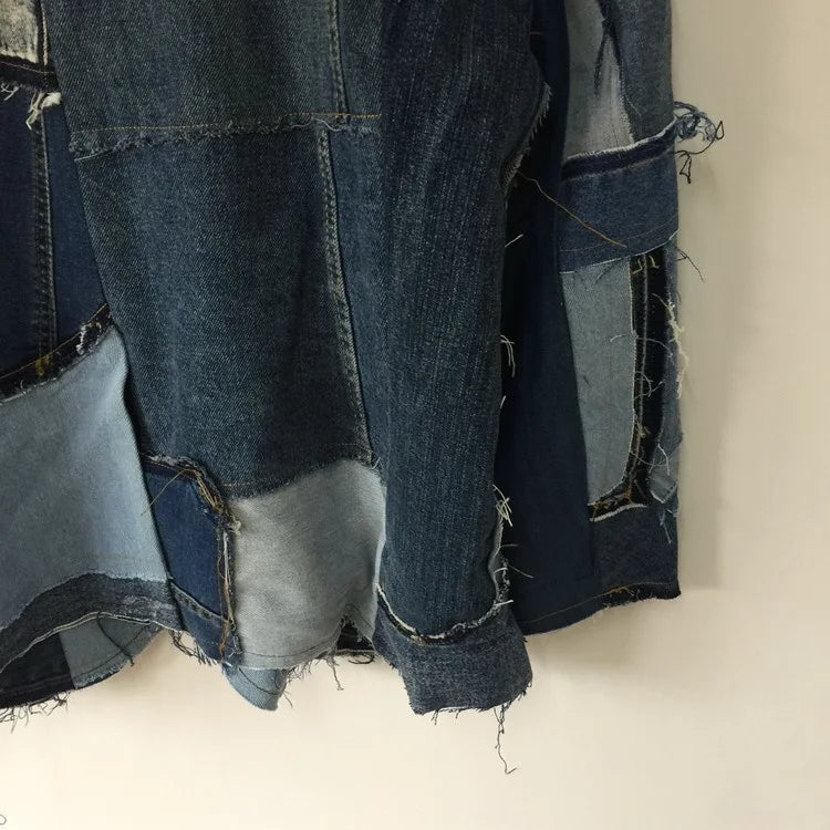 Men's Haute Denim Streetwear Couture Jacket