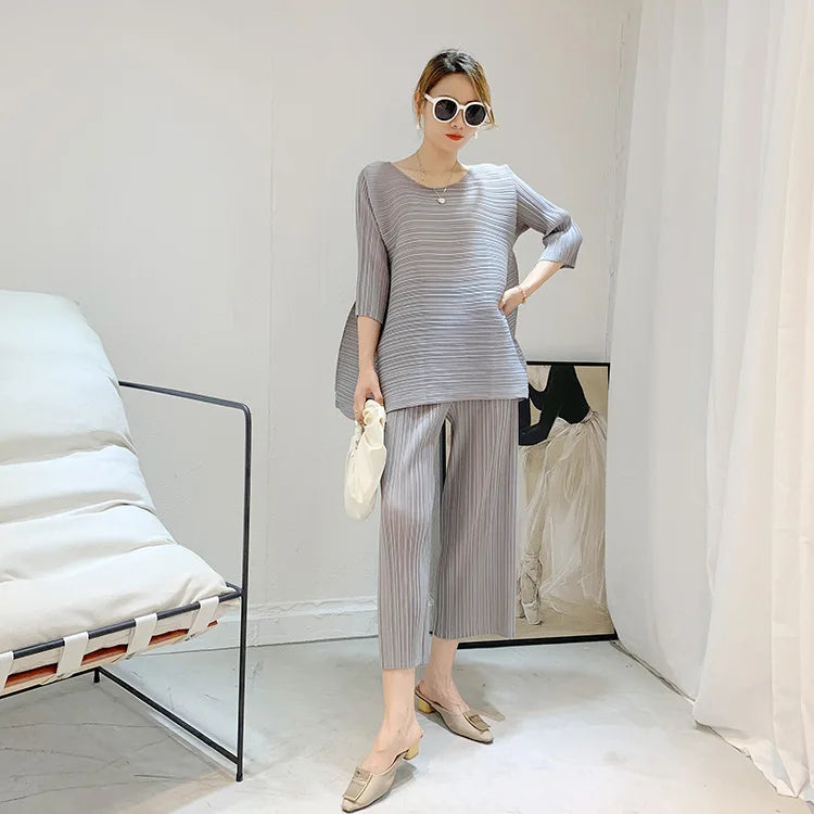 Elegant Truly Pleated Co-ord Set