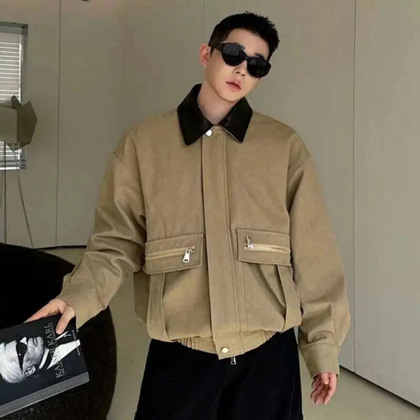 Men's Relaxed Fit Twill Studio Jacket