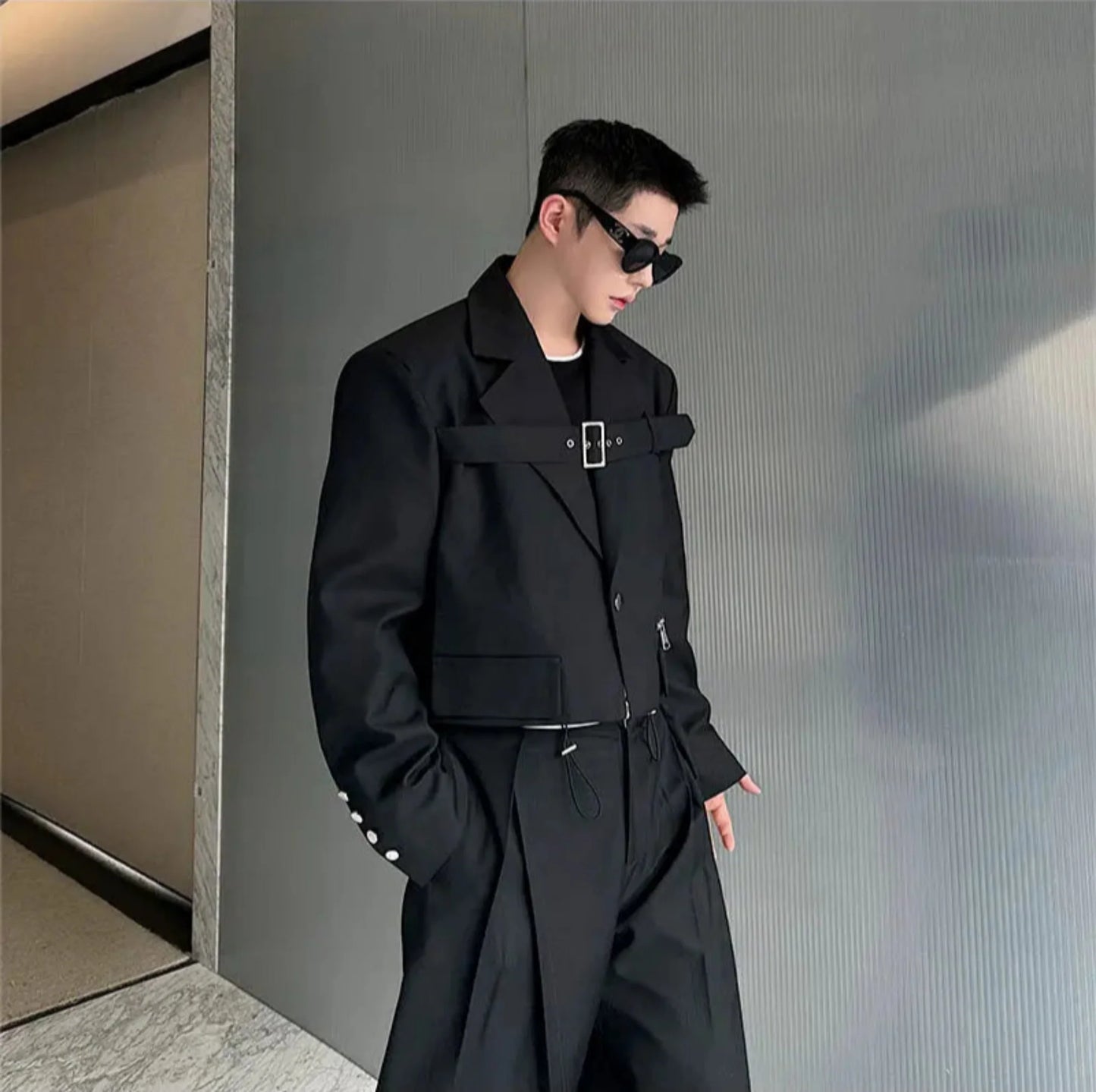 Men's Tailored Wide Leg Oversized Suit