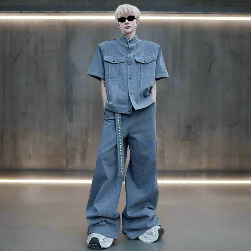 Men's Luxury Denim Two-Piece