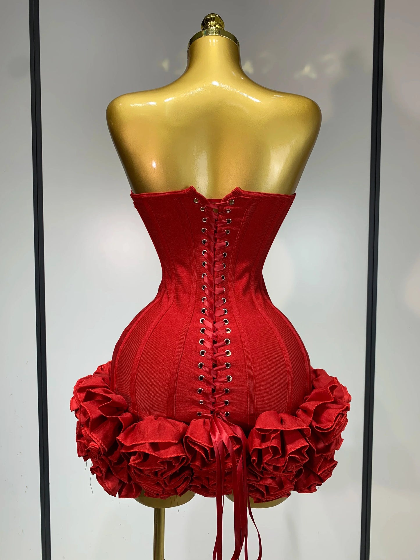 Hourglass Flattering Strapless Corset Dress