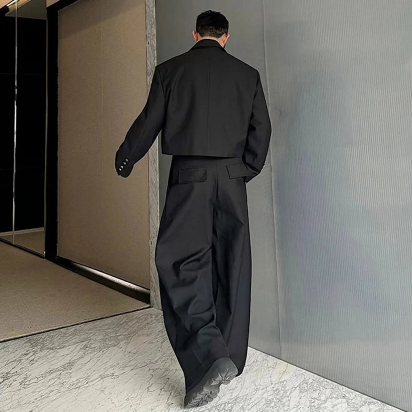 Men's Tailored Wide Leg Oversized Suit