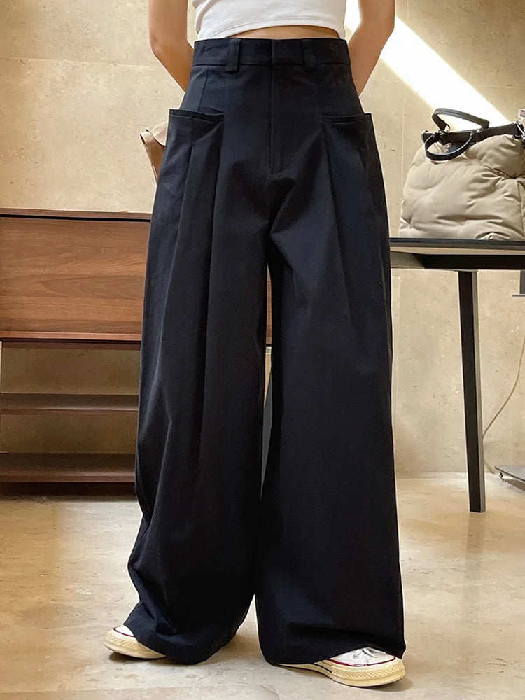 Women's London High-Waisted Wide Leg Trousers