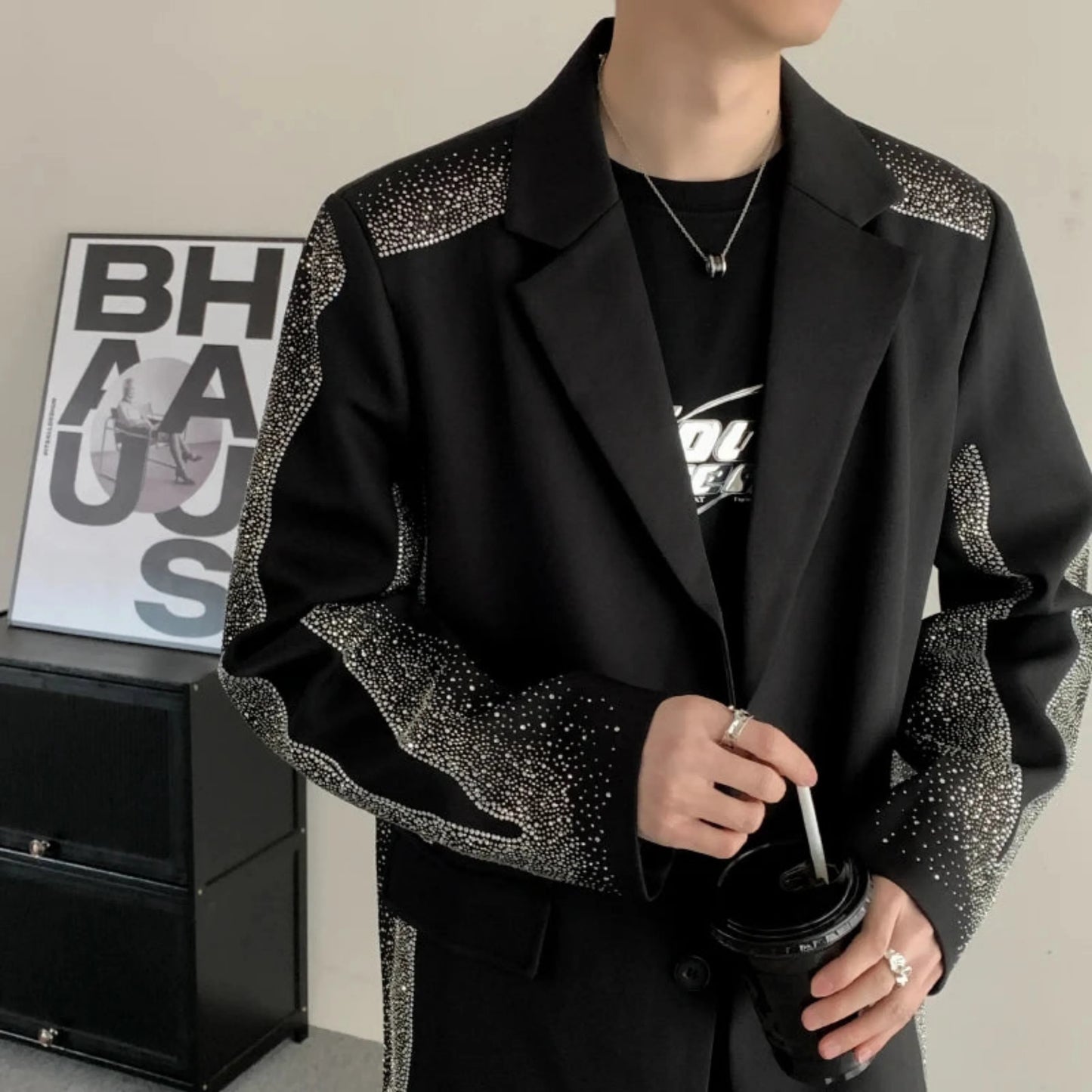 Men's Black Diamond Dinner Jacket