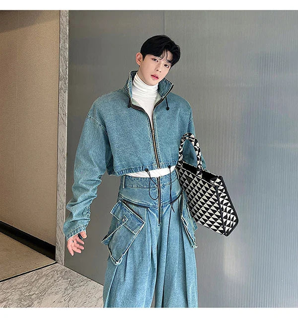 Men's Elite Denim Streetwear 2-Piece Set