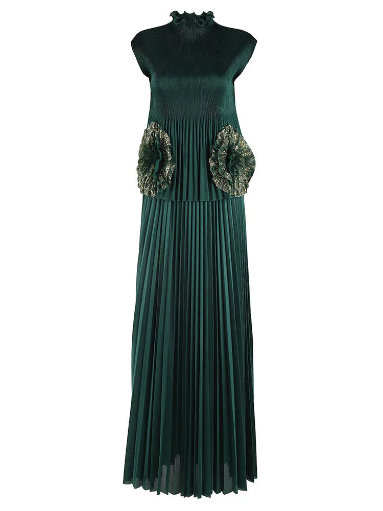 Modest Pleated Skirt Set