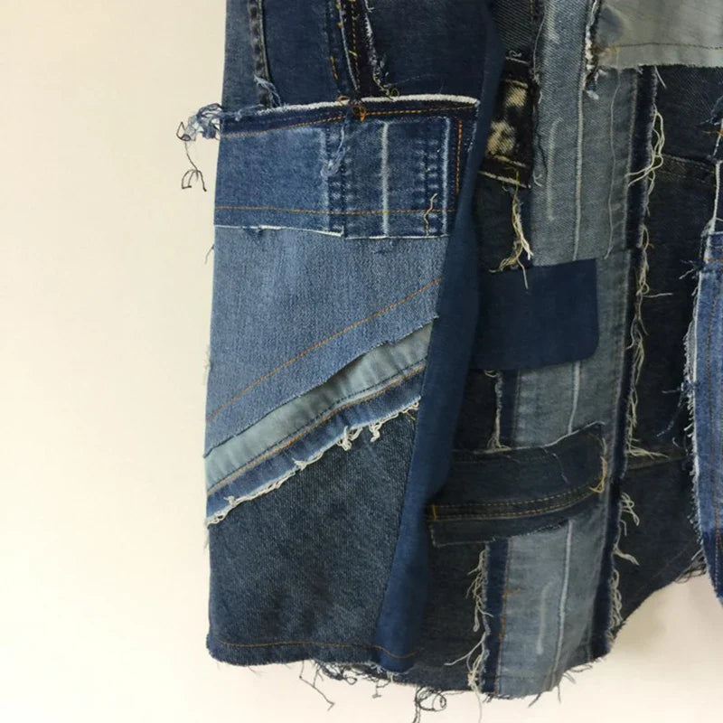Men's Haute Denim Streetwear Couture Jacket