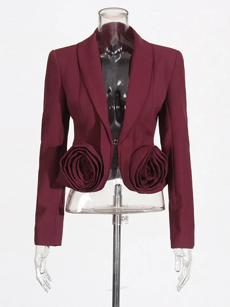 Couture High-Waist Midi Skirt & Blazer Set