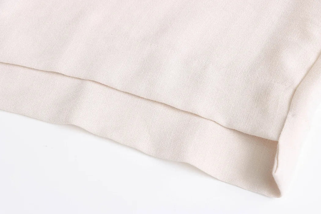 Linen Button-Up Shirt & Wide-Leg Trousers Set