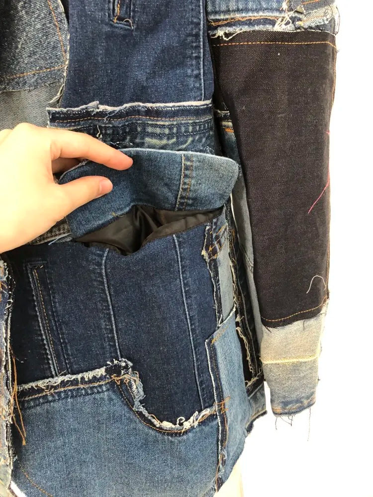 Men's Haute Denim Streetwear Couture Jacket