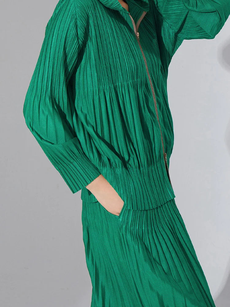 Modern Pleated Harem 2-Piece Set