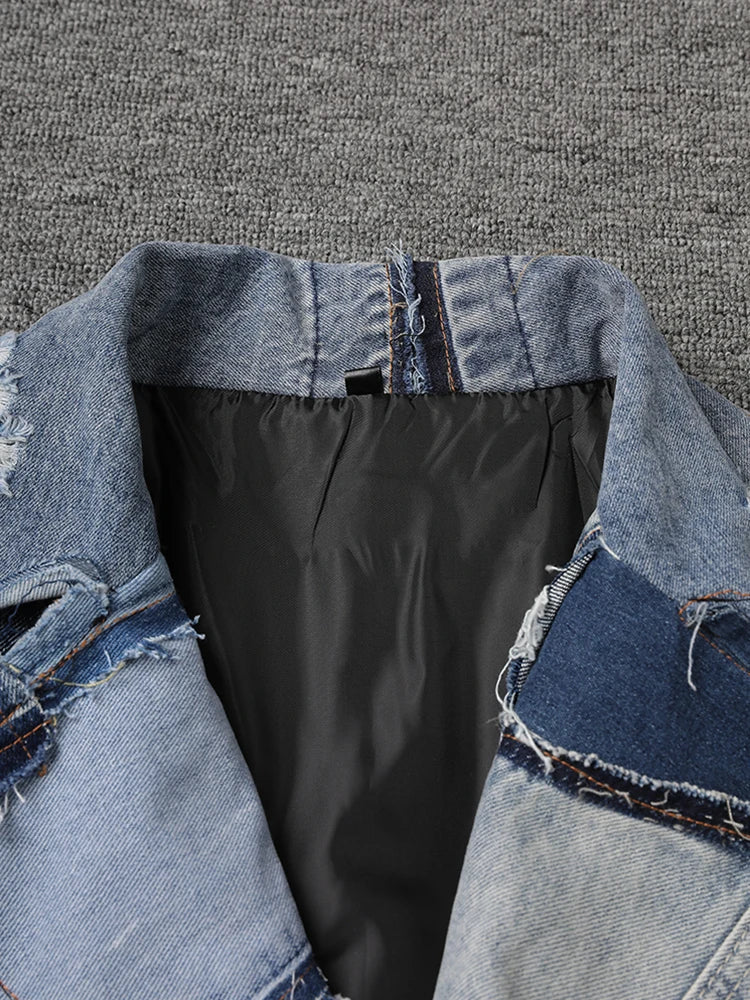 Women's Luxury Denim Trench Coat