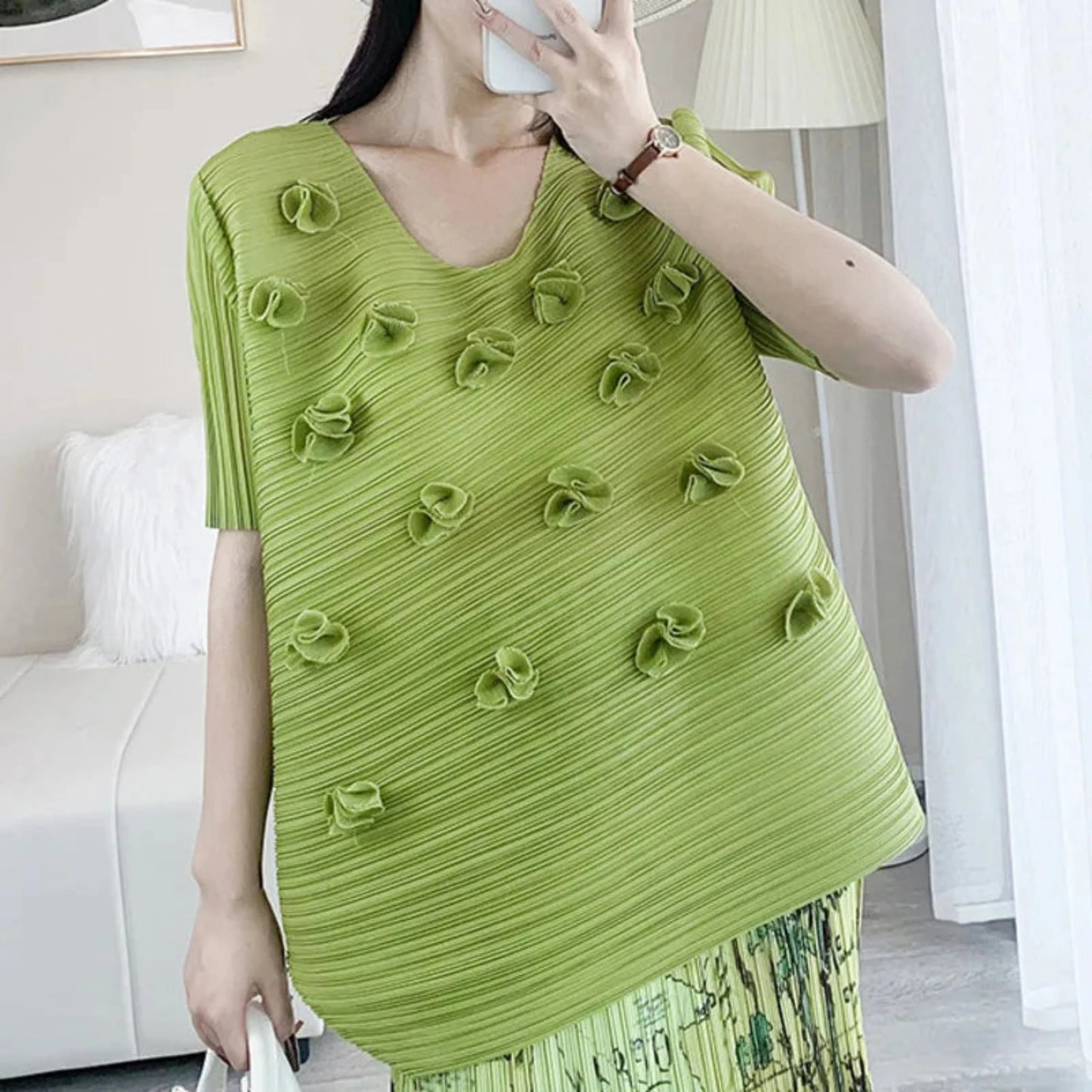 Truly Pleated Elegant Top