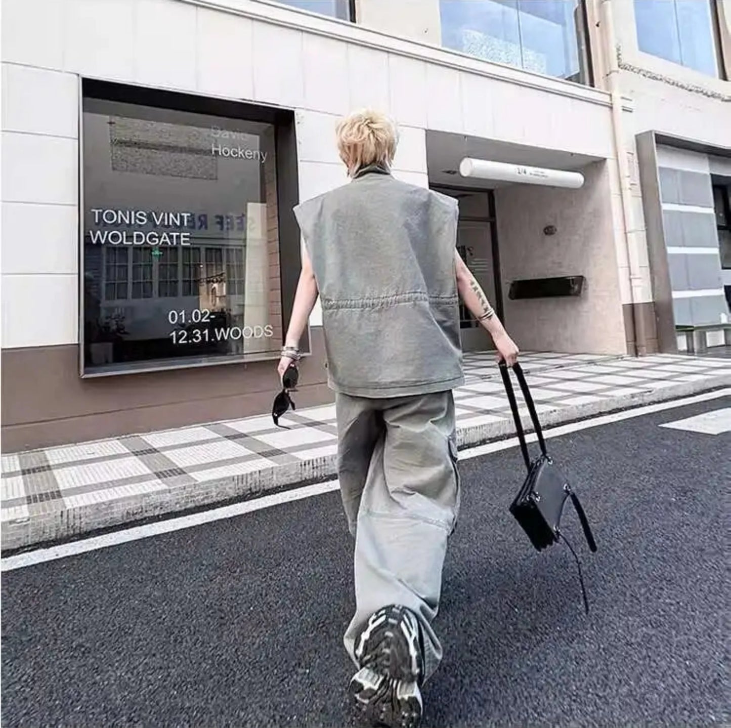 Men's Streetwear Cargo Vest & Pants