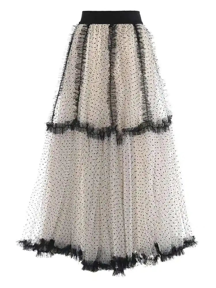 Luxe Tulle Midi Pull-On Skirt