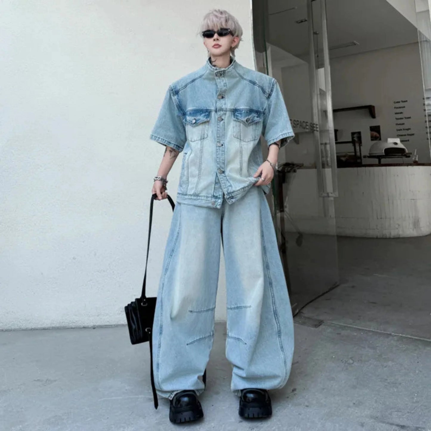 Men's Japanese Denim Relaxed Fit Set