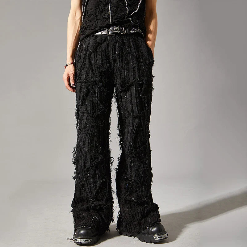 Men's Ultra Distressed Stacked Denim Jeans