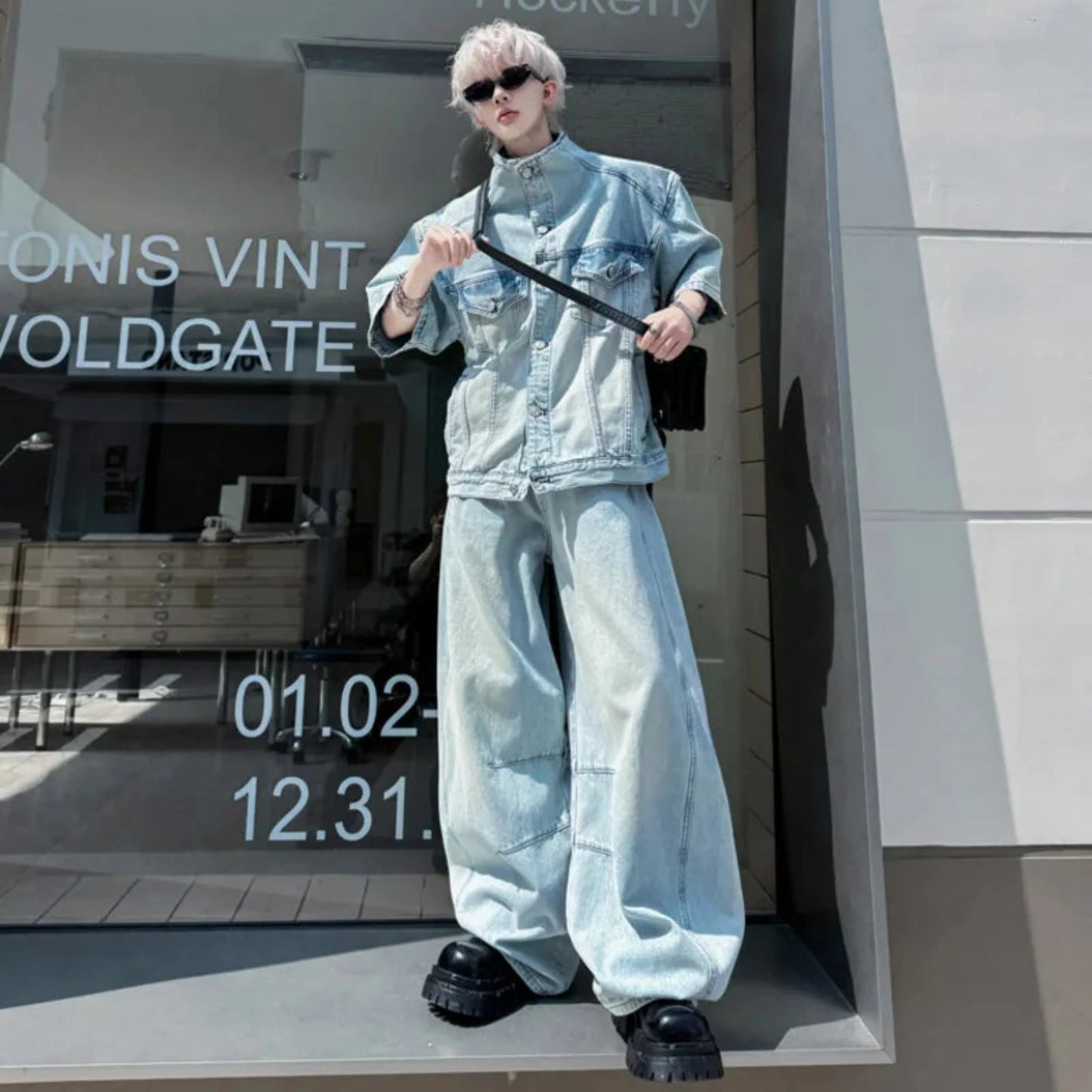 Men's Japanese Denim Relaxed Fit Set