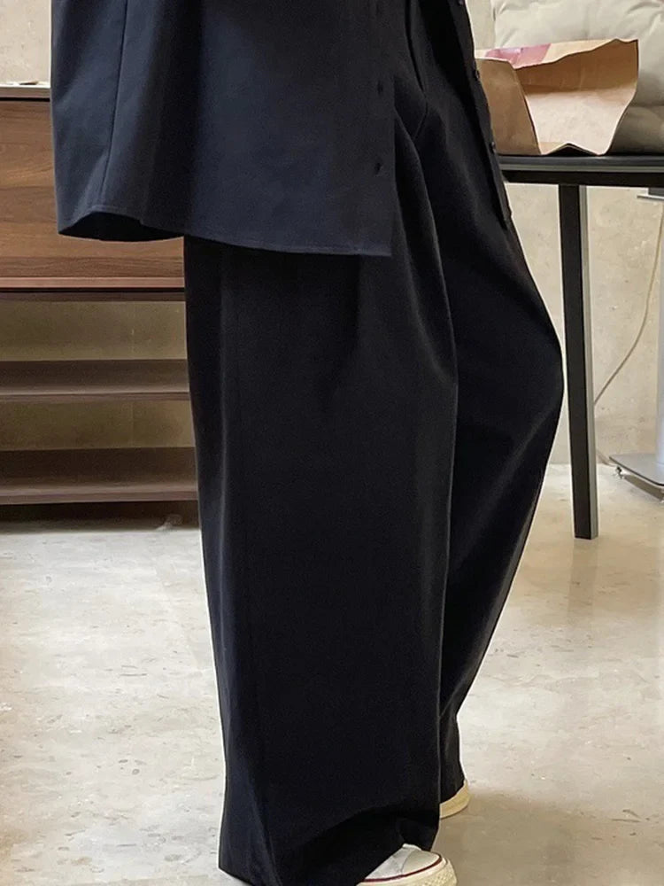 Women's London High-Waisted Wide Leg Trousers