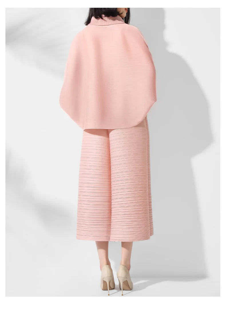Designer Pleated Culotte Trousers & Top Set