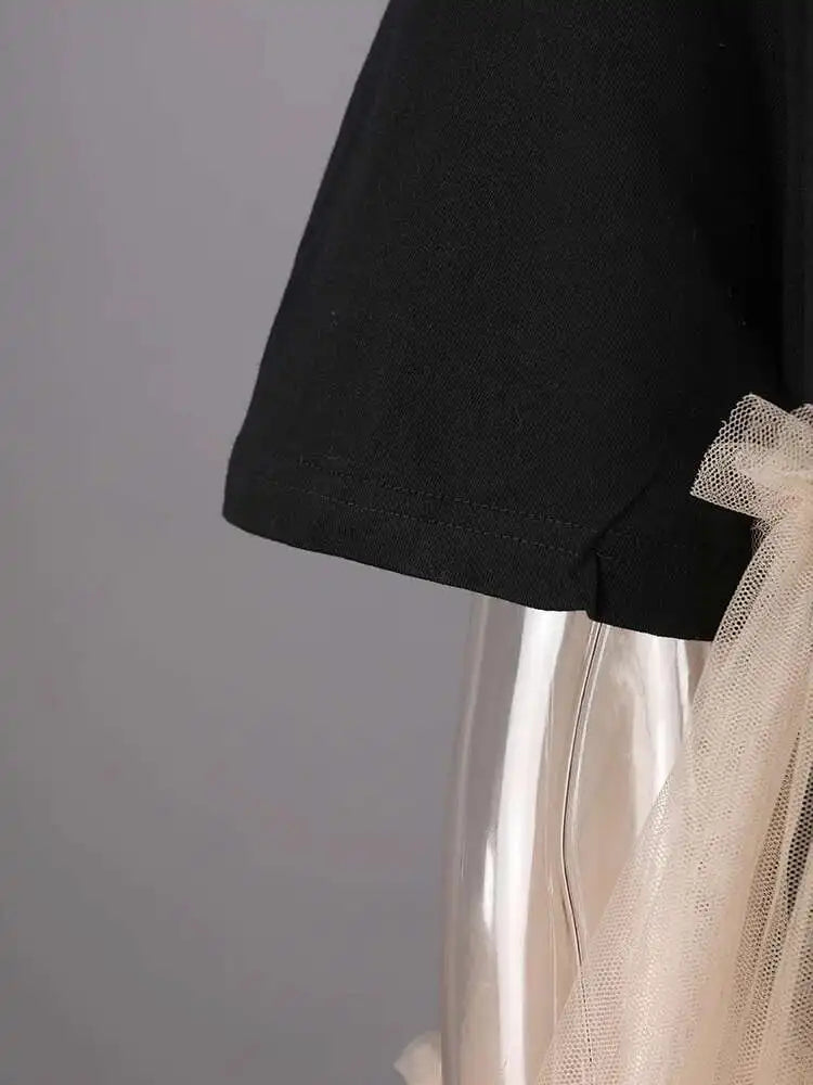 Luxury Mesh Ruffle Shirt