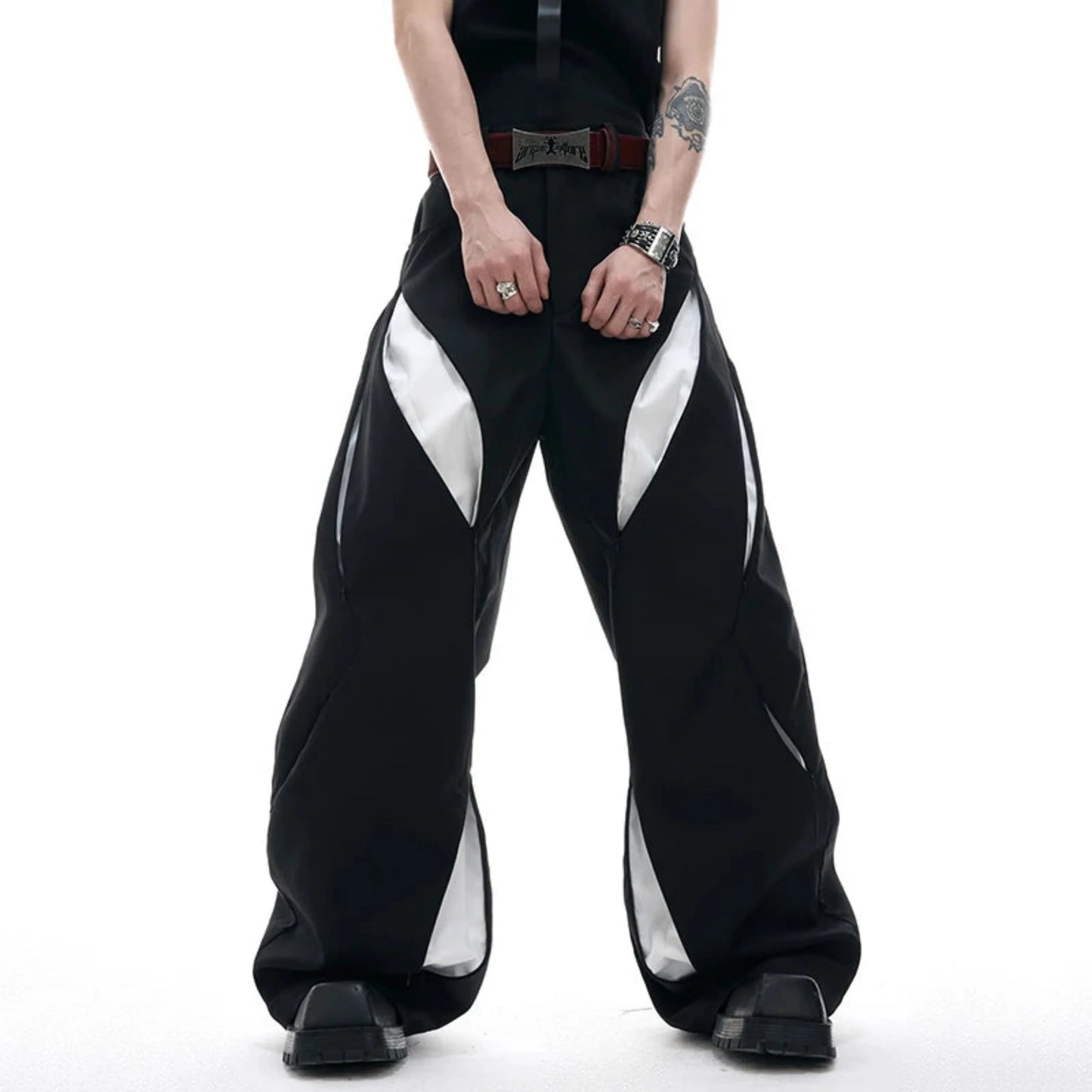 Men's Luxury Wide-Leg Trousers