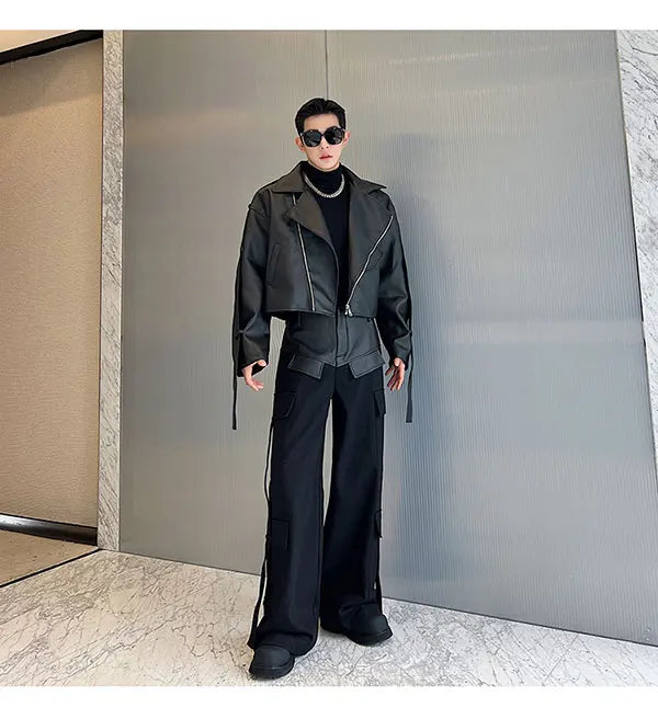 Men's Moto Leather 2-Piece Set